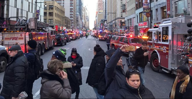 Cuatro heridos por la explosión en un intento de atentado en la principal estación de autobuses de Nueva York