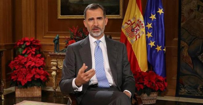 Pablo Iglesias dice que "el rey abraza el argumentario del PP" en su discurso y afirma que "España no necesita reyes"