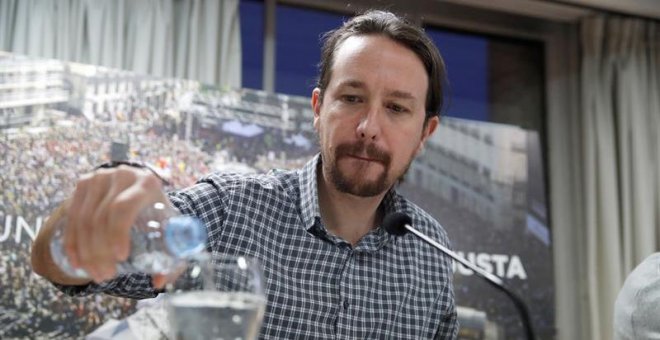 Pablo Iglesias defiende el uso del término "portavozas" pese a los "señores a los que les molestan los cambios"