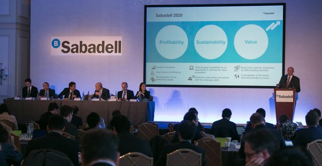 Sabadell espera casi duplicar rentabilidad en tres años y ganar 1.400 millones en 2020