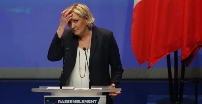 El nuevo nombre del partido de Le Pen, similar al de un partido colaboracionista nazi