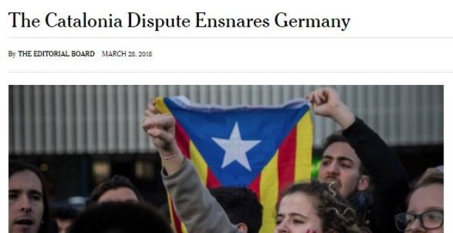 'The New York Times' pide "un gesto conciliador" del Gobierno hacia Catalunya