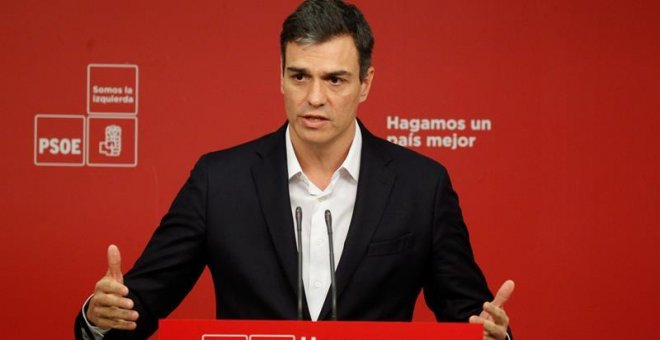 Sánchez: "Corrupción es que te regalen un máster y pagar en 'b' la sede de tu partido"