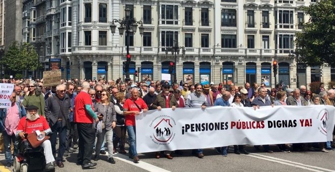 Los pensionistas vuelven a tomar las calles a pesar del pacto entre el PP y el PNV