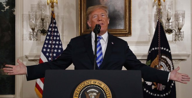 Trump anuncia la salida de Estados Unidos del "horrible" acuerdo nuclear con Irán