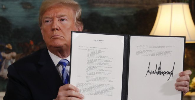 Trump sigue con su política unilateral y prepara más sanciones contra Irán