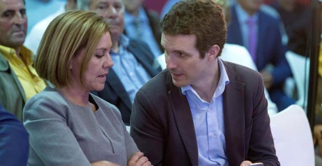 El entorno de Casado denuncia presiones y advierte de que la baja participación favorece a Cospedal