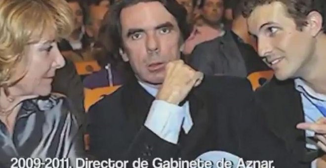 Un nuevo vídeo retrata la trayectoria de Casado: de los inicios con Aznar y Aguirre a Cospedal o Catalá como apoyos