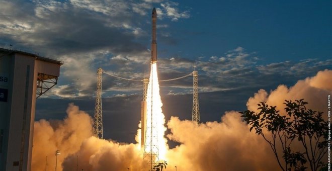 La Agencia Espacial Europea lanza con éxito el Aeolus, el satélite que medirá el viento