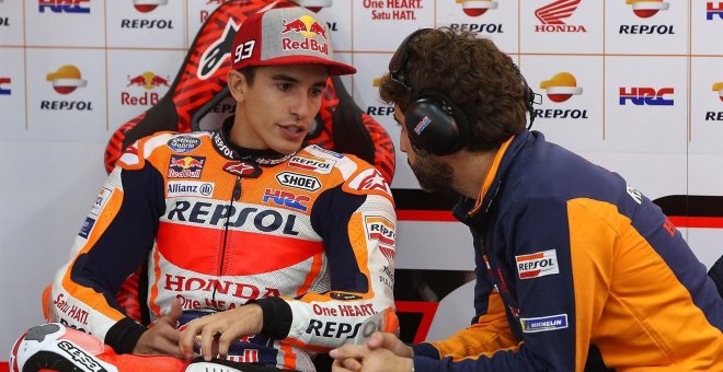 Marc Márquez abandona el Gran Premio de Australia tras un choque con el francés Zarco