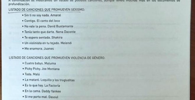 El Gobierno de Navarra usa canciones de Amaral y El Canto del Loco para analizar el sexismo y la violencia de género en la música