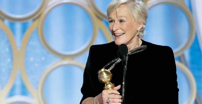 Glenn Close levanta su Globo de Oro por las mujeres: "Tenemos que decir 'puedo hacerlo y tengo el derecho de hacerlo'"