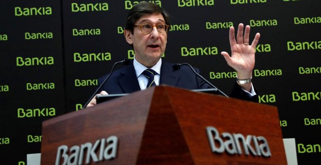 Bankia gana 400 millones hasta junio, un 22,3% menos