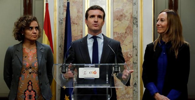 Casado apuesta por un "frente común" con Ciudadanos y Vox