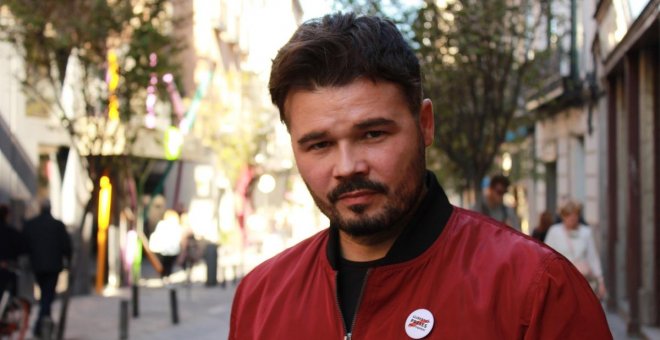Gabriel Rufián: "En España hay mucha gente progresista que irá a votar con la nariz tapada"