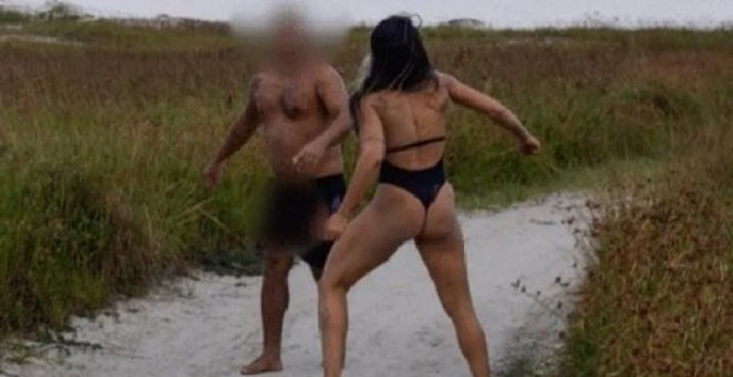 Una luchadora de MMA da una paliza a un acosador que se masturbaba mirándola