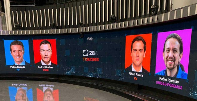 Todos los candidatos, menos Casado, vacían sus agendas para preparar el debate a cuatro