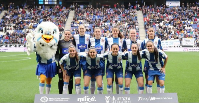 El Espanyol-Atlético Femenino hace historia en Catalunya al reunir a 20.615 asistentes