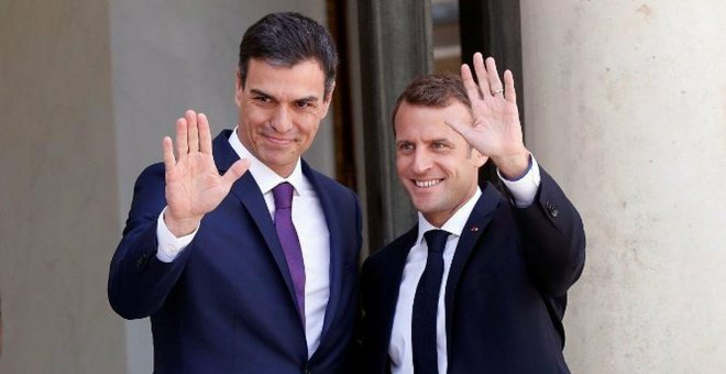 Encuentro sorpresa de Sánchez y Macron en París esta noche