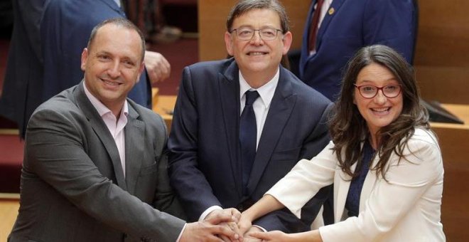 Ximo Puig, investido nuevamente president de la Generalitat Valenciana con los 52 votos del Botànic