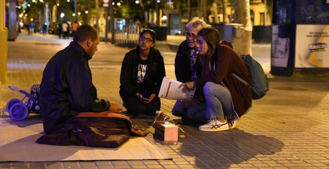 Una de cada cinco personas que vive en la calle en Barcelona lo hace después de haber perdido el piso de alquiler