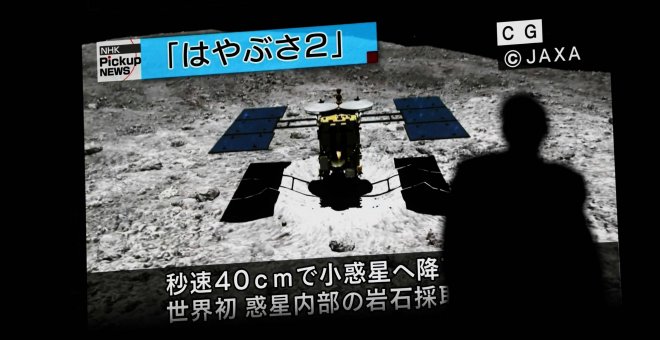 Una sonda espacial japonesa toma muestras subterráneas de un remoto asteroide