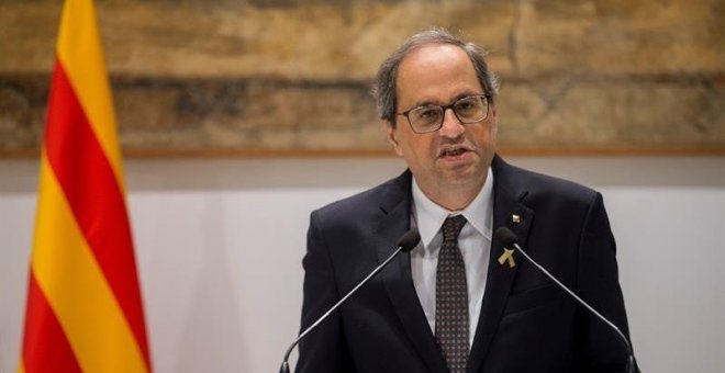 Torra a Sánchez: "Feu una proposta per donar veu al poble de Catalunya; si no és així la meva posició és de votar no"