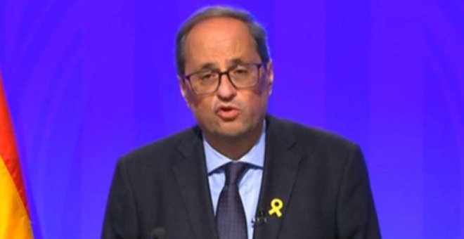 Quim Torra, sobre los disturbios en Catalunya: "Esto hay que pararlo"