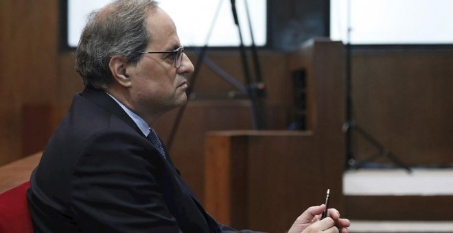 Torra, desde el banquillo: "Sí, desobedecí a la JEC, era una orden ilegal"