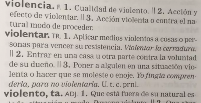 La RAE no incluirá hasta 2026 el concepto 'violencia de género' en un diccionario que ya incluye 'zasca' o 'muesli'