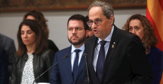 Los letrados del Parlament avalan la continuidad de Torra como presidente