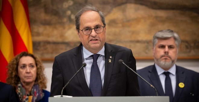 La Mesa del Parlament mantiene a Torra como diputado y rechaza retirarle el escaño