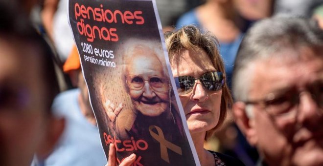 La marea pensionista vasca cumple dos años en la calle: "No daremos cheques en blanco al nuevo Gobierno"