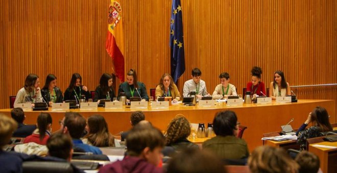 Vox enmarca el aborto como "violencia infantil" en un acto con niños en el Congreso sobre acoso escolar