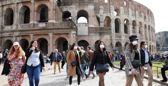 Roma, una capital atenta por el coronavirus