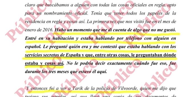 La defensa pide investigar nuevas pruebas sobre la relación del CNI y el imán de Ripoll en 2016