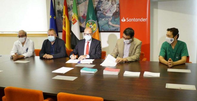 Banco Santander y el Centro de Cirugía de Mínima Invasión Jesús Usón impulsan un proyecto de I+D frente al covid-19