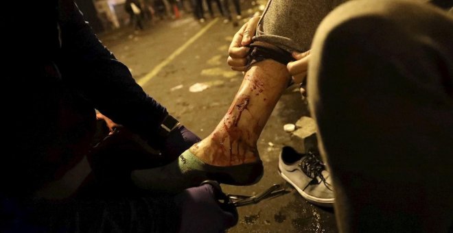La Policía peruana utiliza material antidisturbios vendido por España