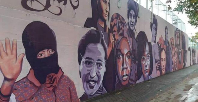 El Ayuntamiento de Madrid borra un mural feminista a propuesta de Vox con apoyo de PP y Cs