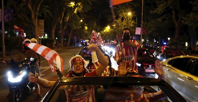 Muere un menor de 14 años al golpearse con un muro cuando celebraba desde un vehículo la Liga del Atlético