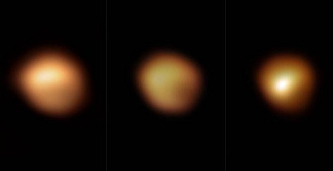 Imágenes inéditas del 'apagón' de la estrella Betelgeuse causado por una nube de polvo