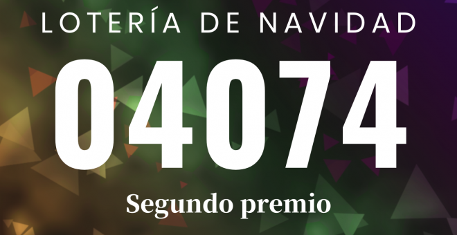 04074, el segundo premio de la Lotería de Navidad 2022