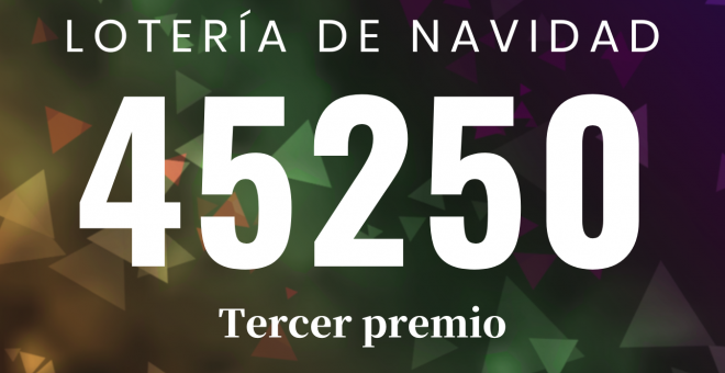 45250, el tercer premio de la Lotería de Navidad 2022