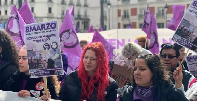 Así te hemos contado en directo la manifestación estudiantil del 8M bajo el lema '¡Nos siguen matando y violando!'