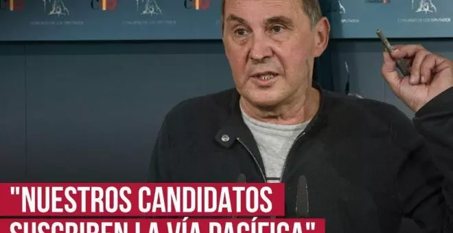 Así ha sido la comparecencia de Otegi tras la renuncia de los siete candidatos de EH Bildu condenados por delitos de sangre