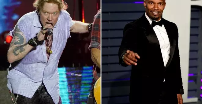 El cantante Axl Rose y el actor Jamie Foxx, acusados de dos violaciones