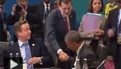 Rajoy le sablea un saludo forzado a Obama en el G-20