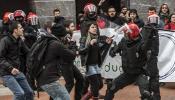 En libertad con cargos los siete detenidos en las protestas de Bilbao
