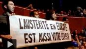 Jóvenes 'exiliados' en París a Valenciano: "La austeridad en Europa es también vuestro error"