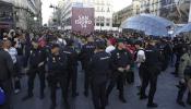 Concentración en Madrid por Can Vies con un gran despliegue policial